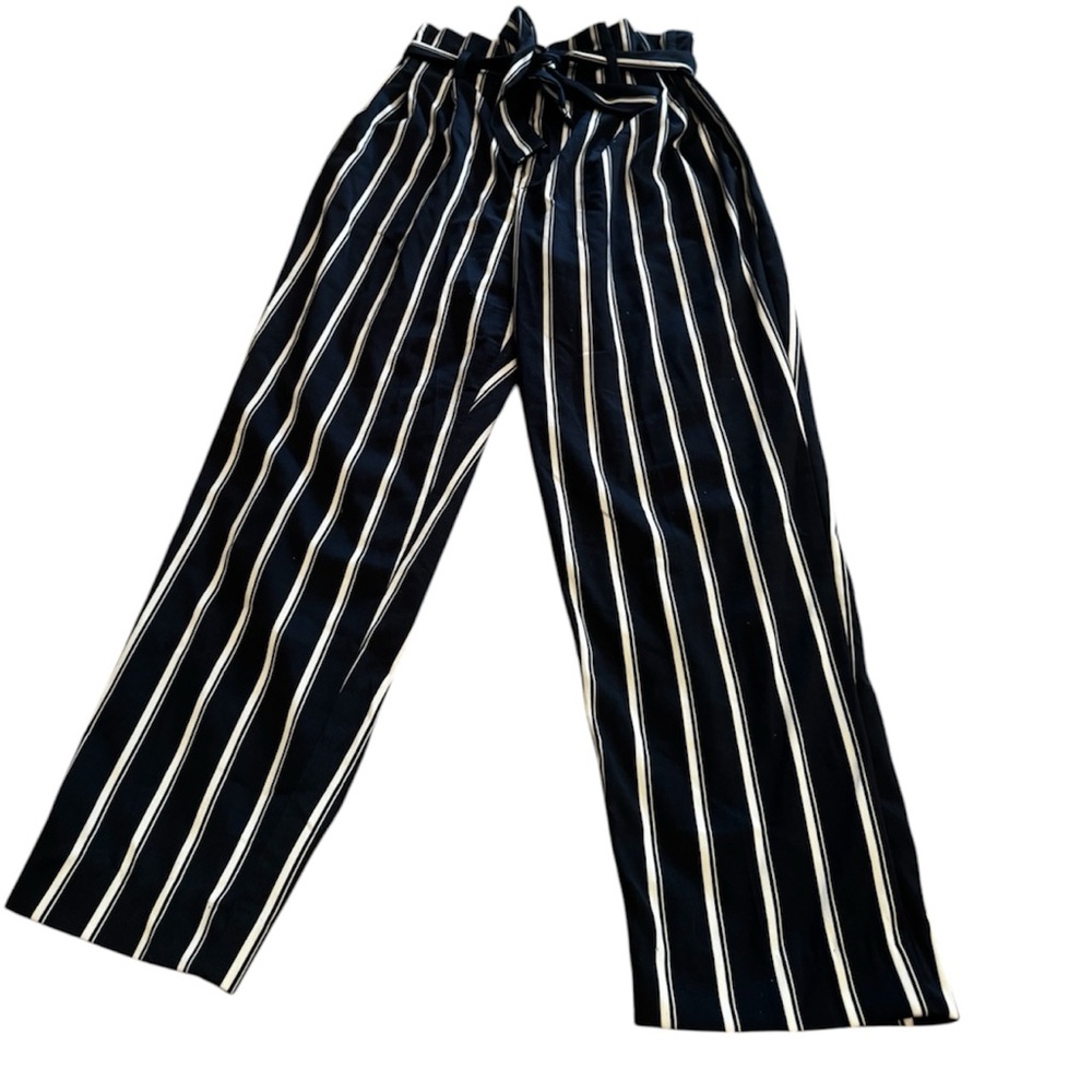 H&M Striped navy and White Women's Pants
